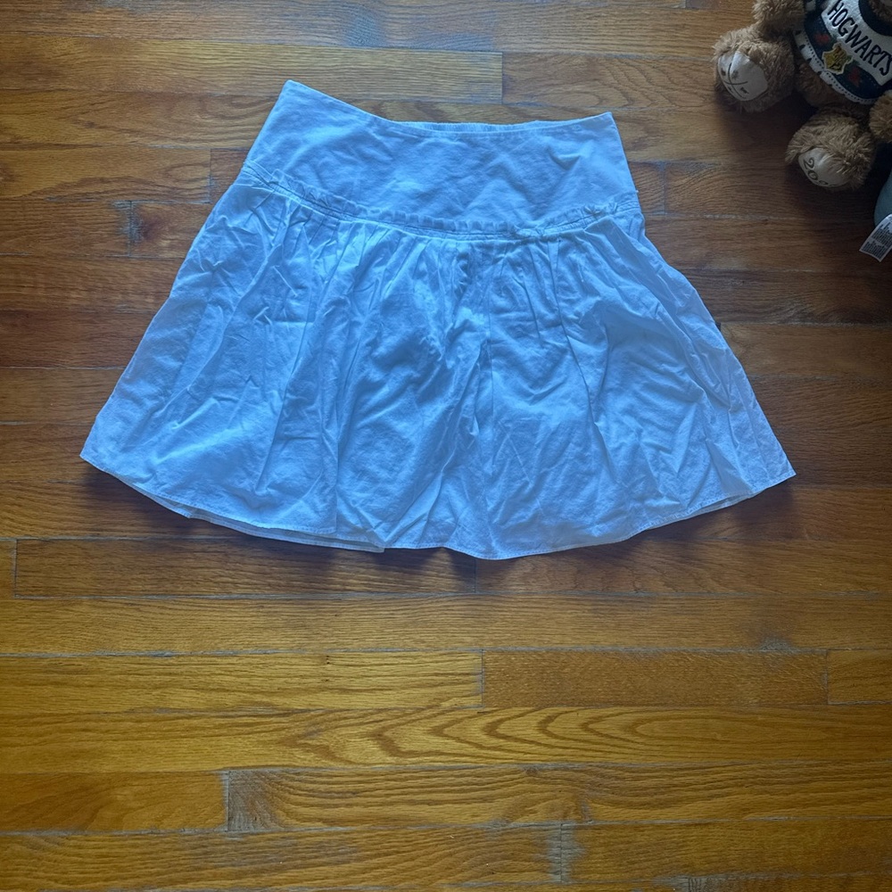 Banana Republic White Skater Skirt